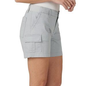 Midrise 5" GREY Cargo Short 2 Snap closure 6 pockets YES SIX Pockets ! Size 22